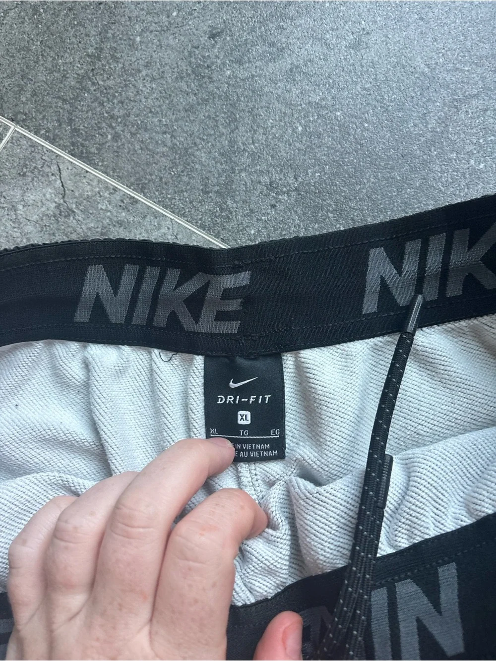 Men's Grey & Black Athletic Jogger Pants